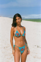 Stella's Blue Ocean Hand Embroidered Sequin Bikini bottom