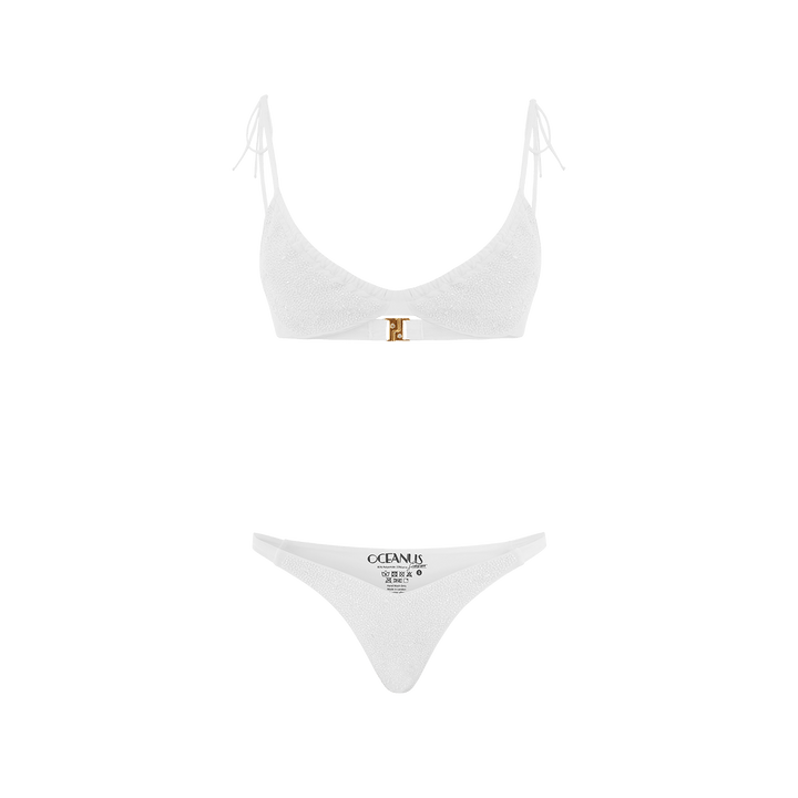 Ariel Hand Embroidered Underwire Bikini Top