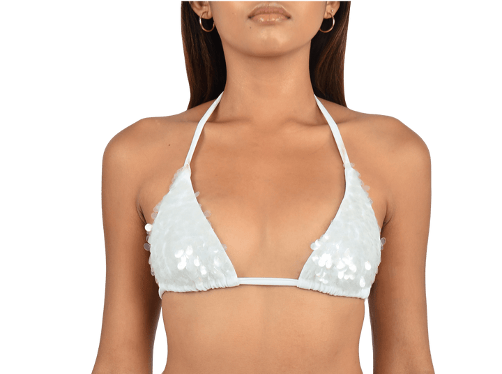 Sienna Sequin Embroidery Bikini Top