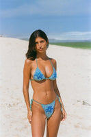 Stella's Blue Ocean Hand Embroidered Sequin Bikini bottom